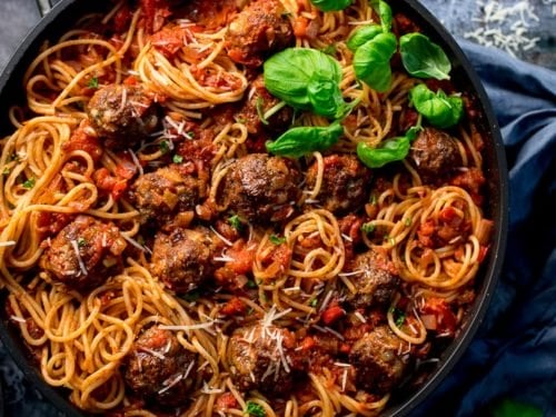Spaghetti And Meatballs Nicky S Kitchen Sanctuary