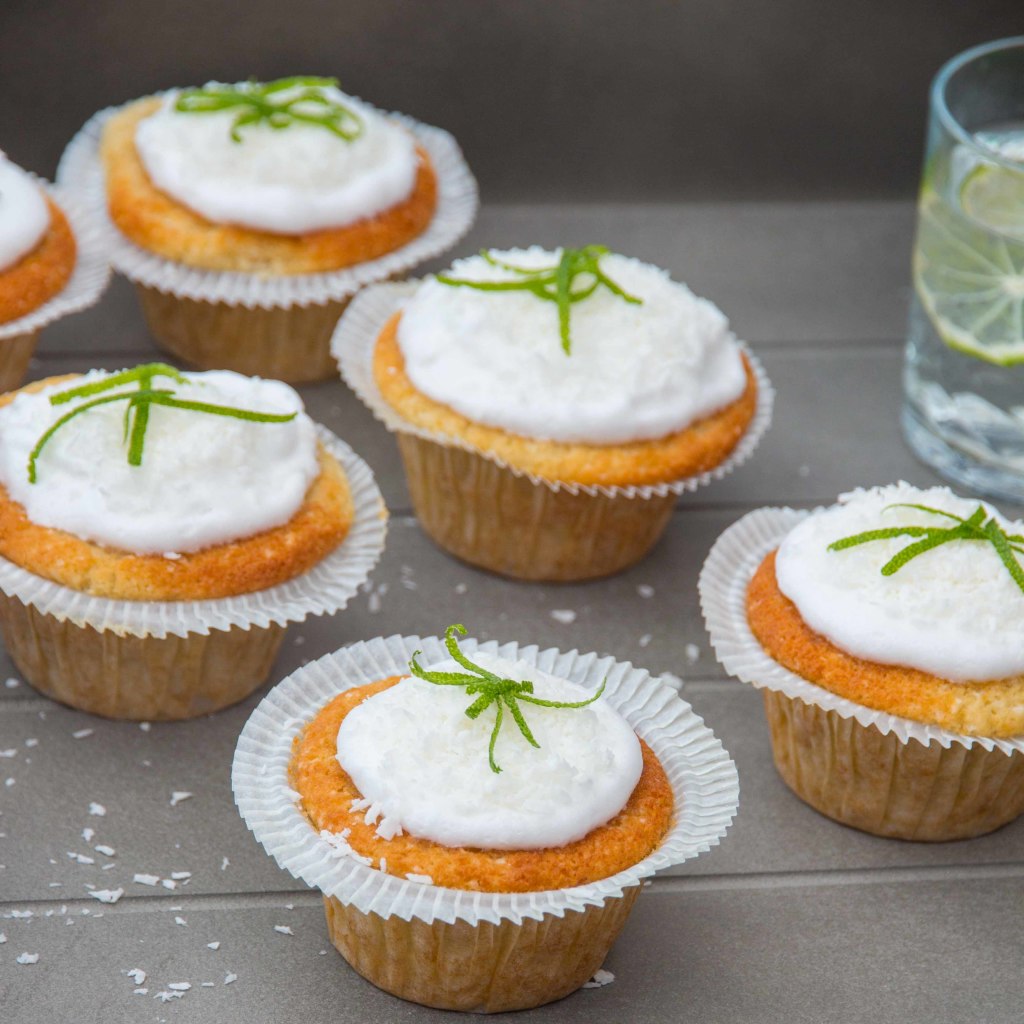 Gluten Free coconut lime cupcakes