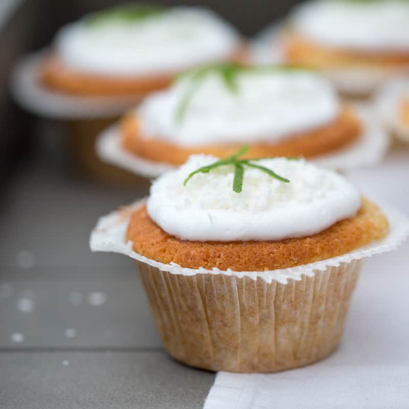 Gluten Free Coconut Lime Cupcakes