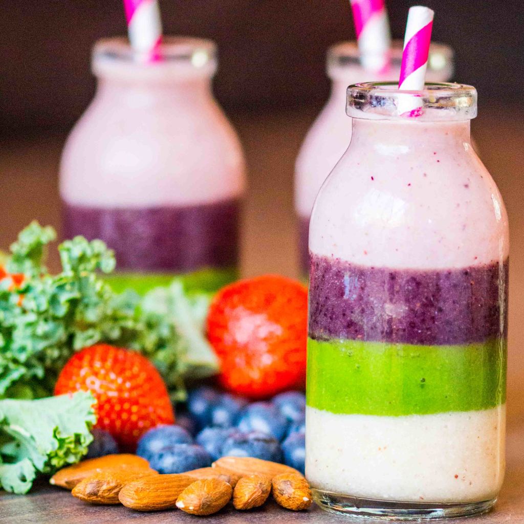 Rainbow Smoothies - Healthy, fun and a big hit with the kids!