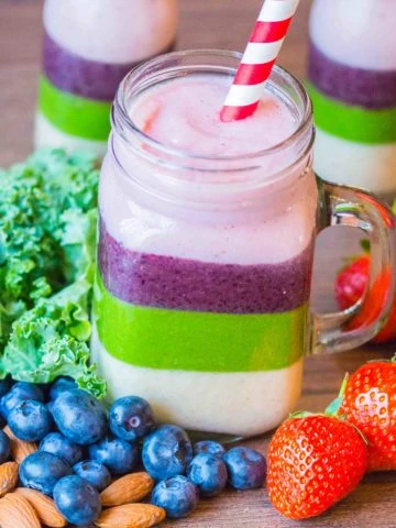 Rainbow Smoothies - Healthy, fun and a big hit with the kids!