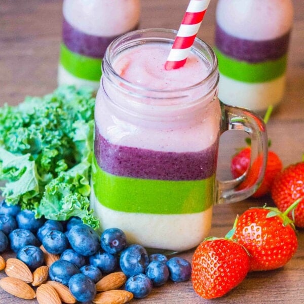 Rainbow Smoothies - Healthy, fun and a big hit with the kids!