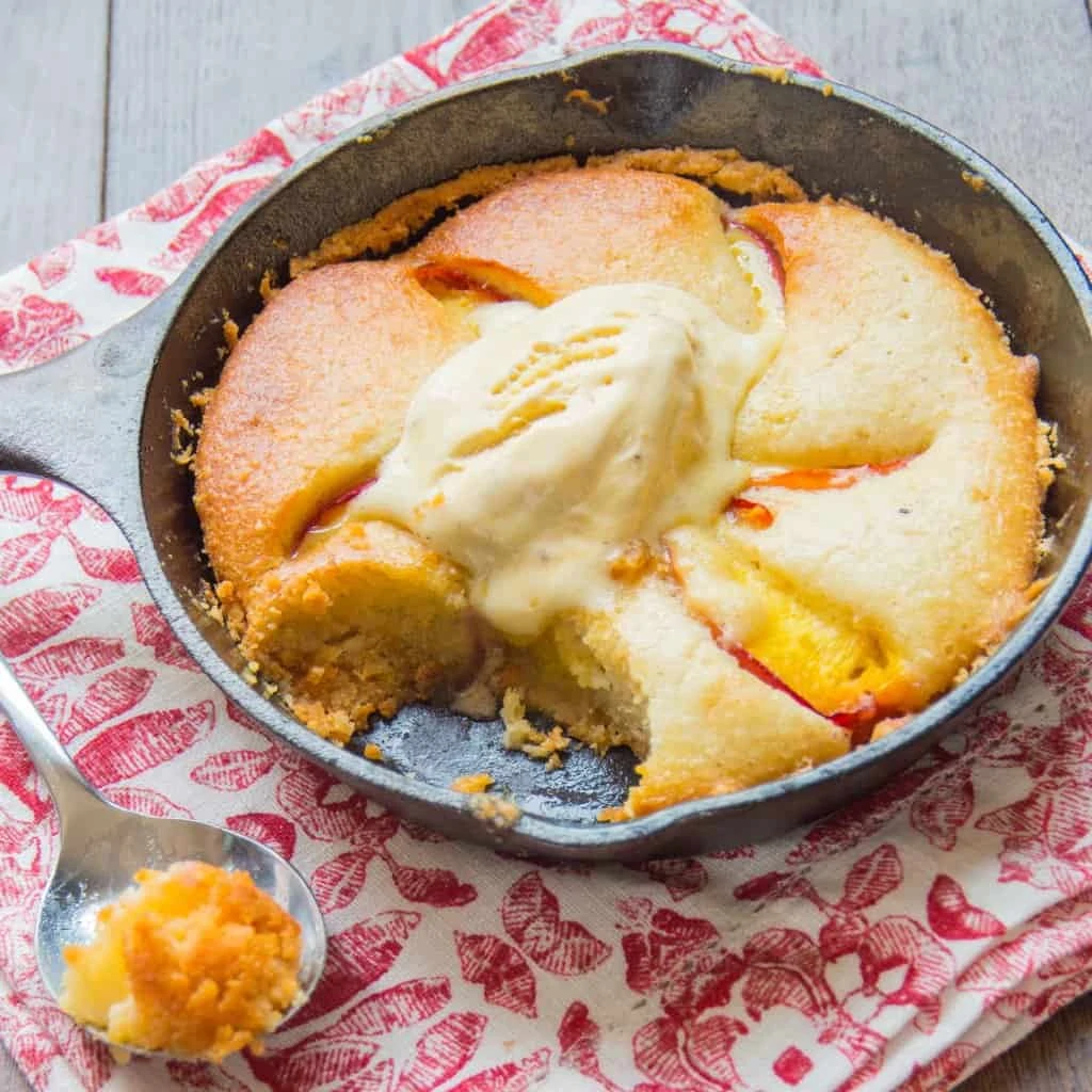 Peach and Almond Tart for one. It's too good to share!! Biscuit base and frangipane topping - all mixed in one bowl