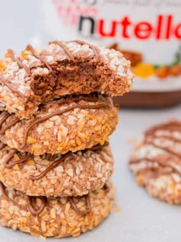 Gluten free chocolate coconut cookies - made with oat flour, which adds a malty flavour that you'll love even if you're not gluten intolerant.