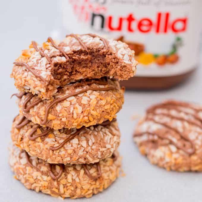 Gluten free chocolate coconut cookies - made with oat flour, which adds a malty flavour that you'll love even if you're not gluten intolerant.