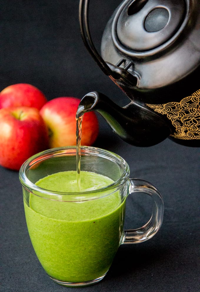 Hot green smoothie   Week 1 of my hot smoothie Saturday series for October - 14