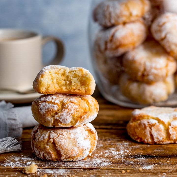 Chewy Amaretti Cookies - Nicky's Kitchen Sanctuary