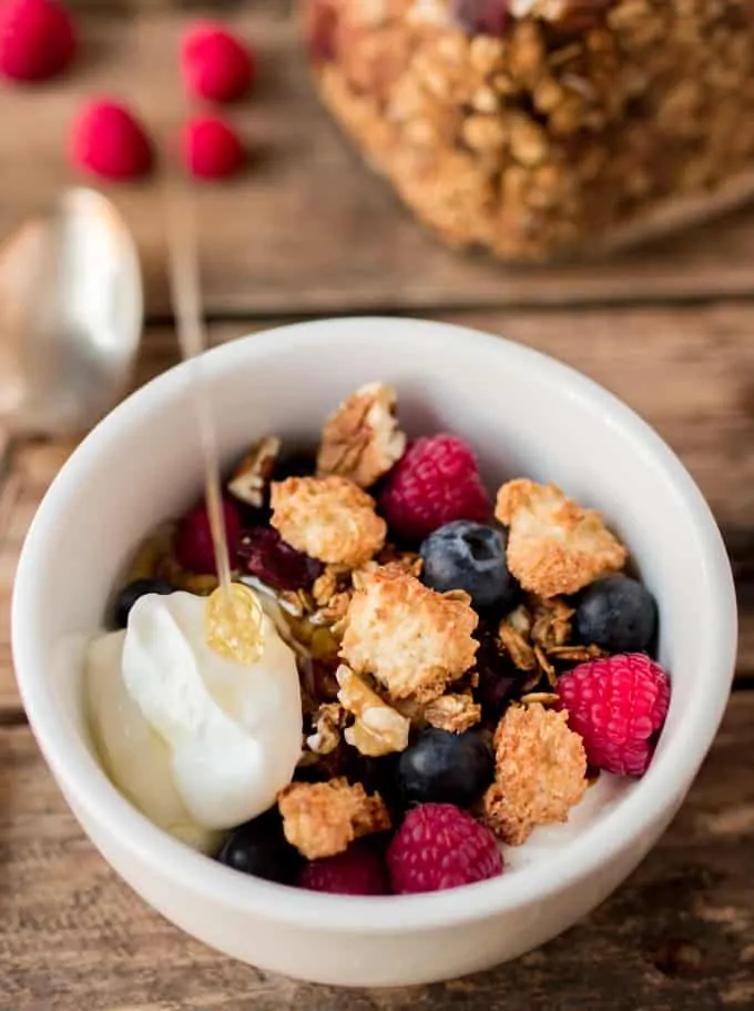 Coconut Macaroon Granola - Hands-down the best granola I've ever tasted. Gluten free too!