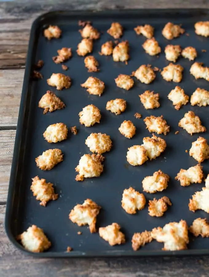 A tray of mini Coconut Macaroons