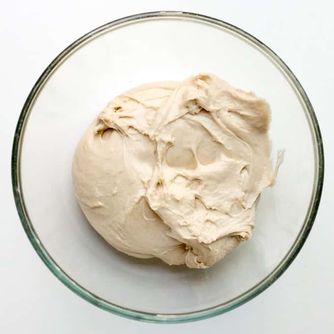 brioche dough in a bowl