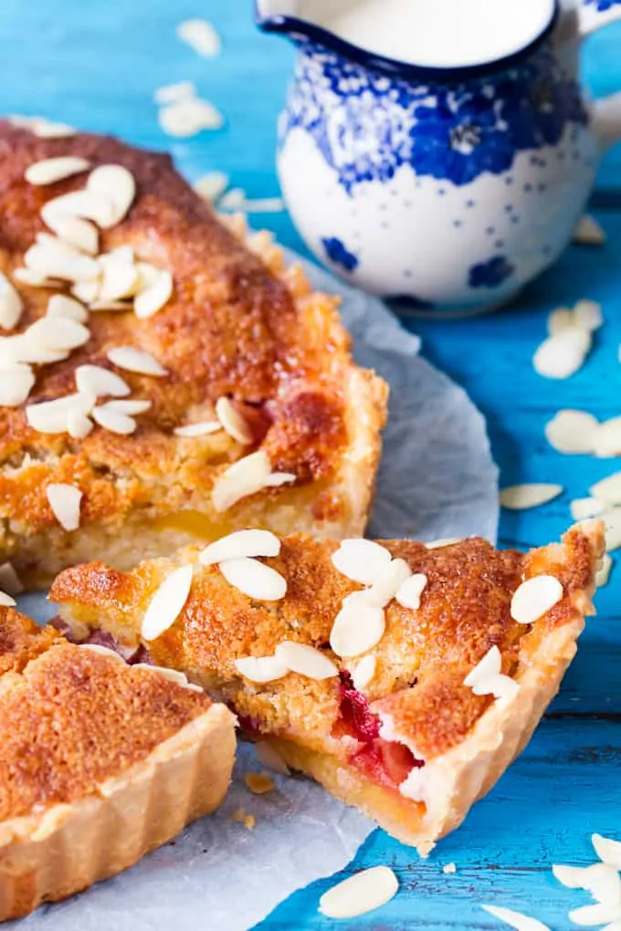 Peach and Almond Tart - so good served warm with a glug of thick cream.