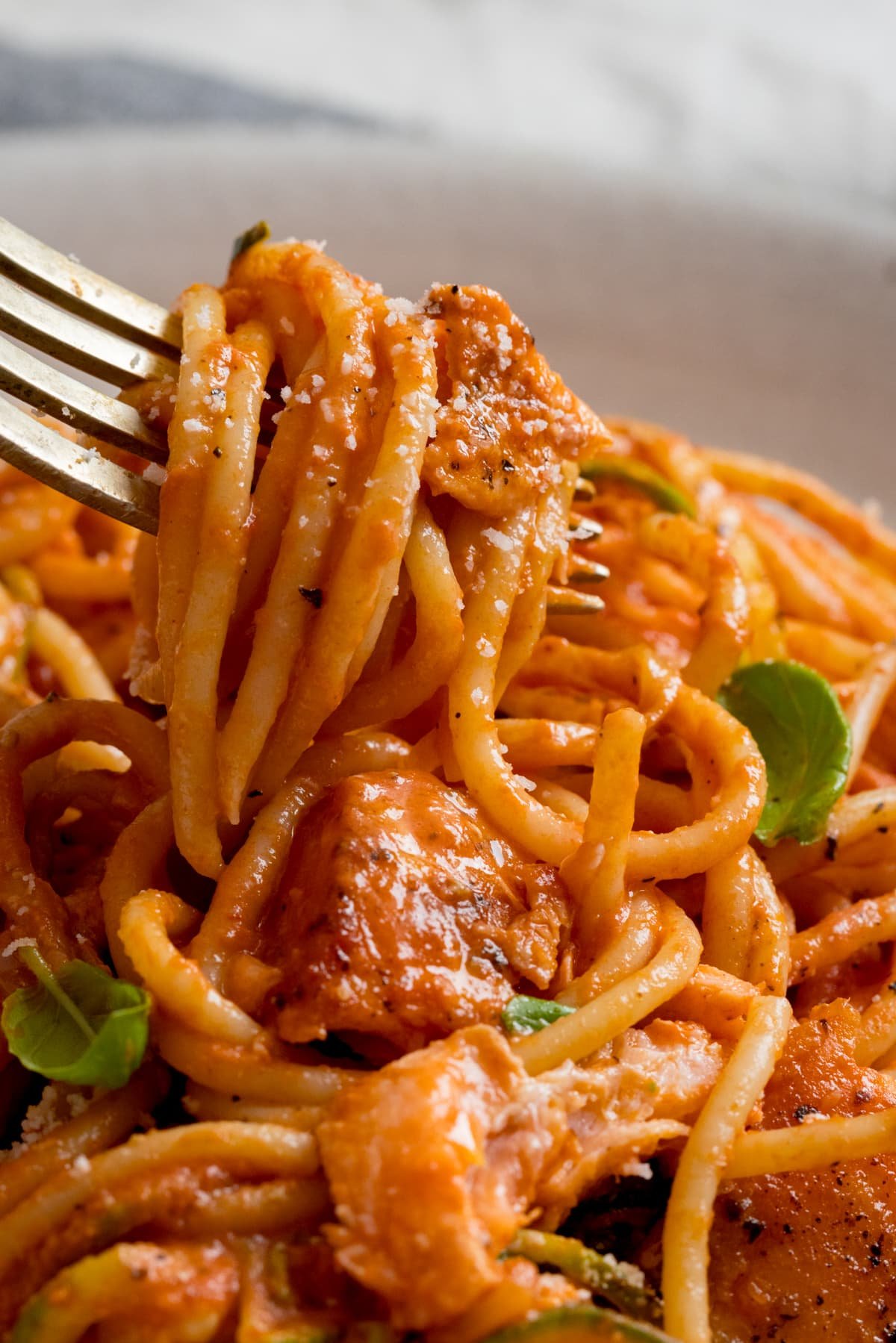 Creamy Tomato Salmon Pasta - 77