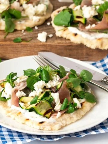 Italian inspired loaded flatbreads - a quick and healthy alternative to pizza - ready in 30 minutes.