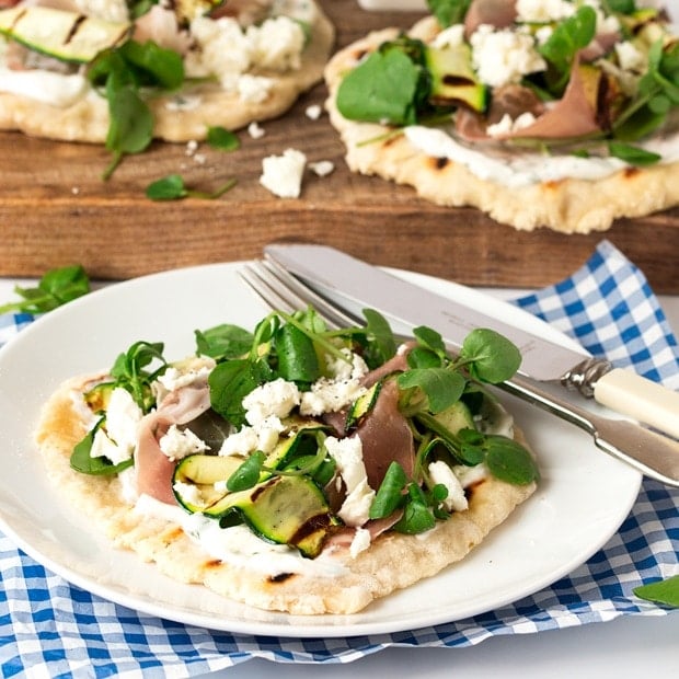 Italian inspired loaded flatbreads - a quick and healthy alternative to pizza - ready in 30 minutes.