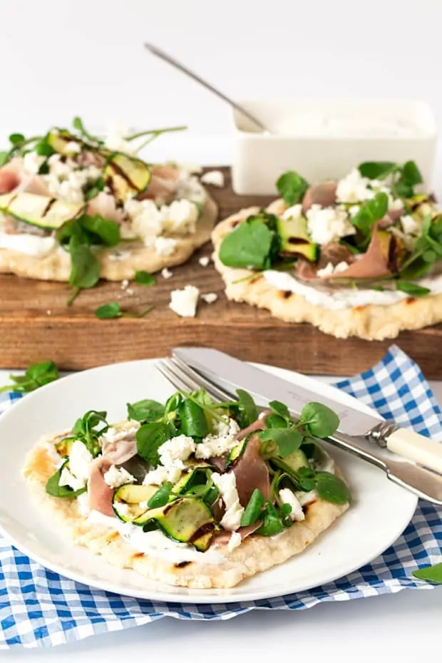 Italian inspired loaded flatbreads - a quick and healthy alternative to pizza - ready in 30 minutes.