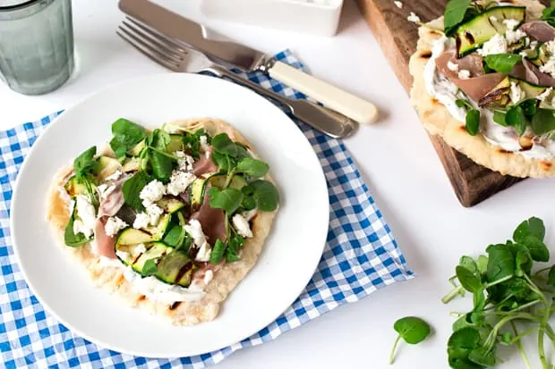 Italian inspired loaded flatbreads - a quick and healthy alternative to pizza - ready in 30 minutes.