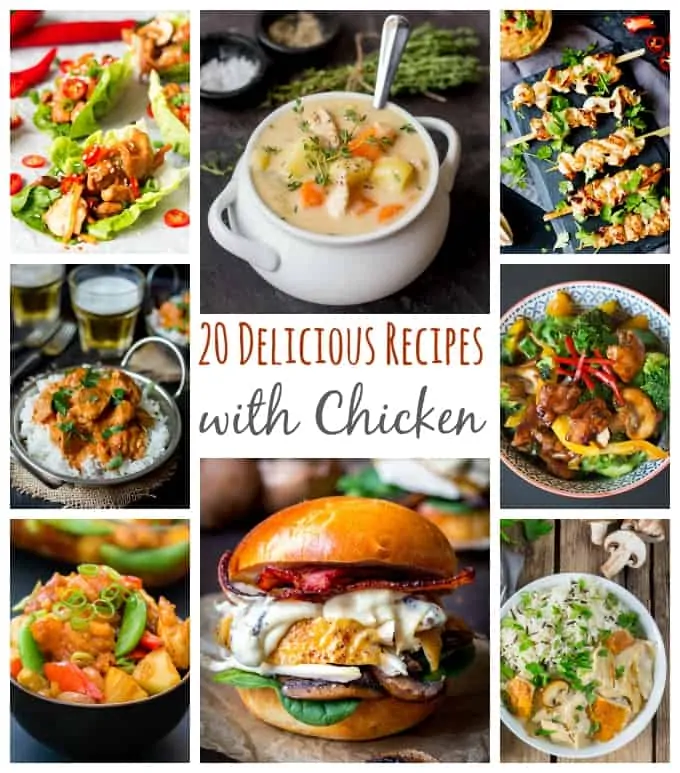 Stuck for recipes to make with Chicken? Check out these 20 tasty recipes!