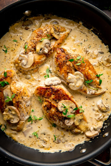 Chicken in White Wine Sauce with Mushrooms - Nicky's Kitchen Sanctuary