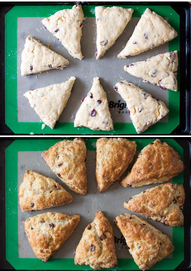 cranberry and orange scones prep collage2