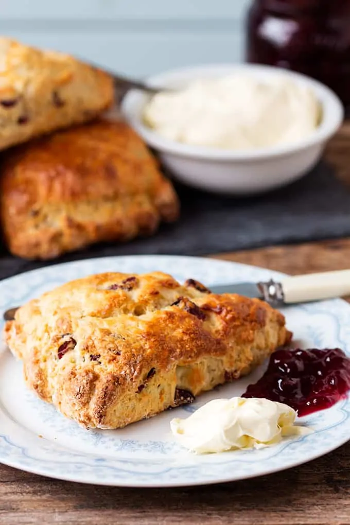 Fryin' Pan Bread Scones with Cranberries