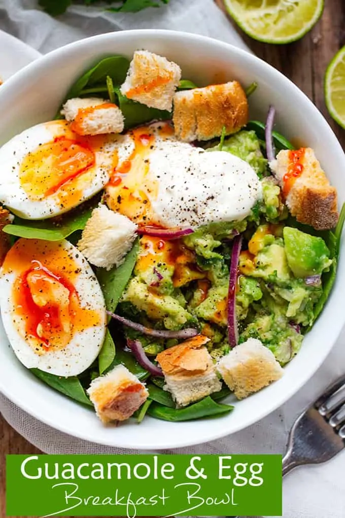 Guacamole and Egg Breakfast Bowl