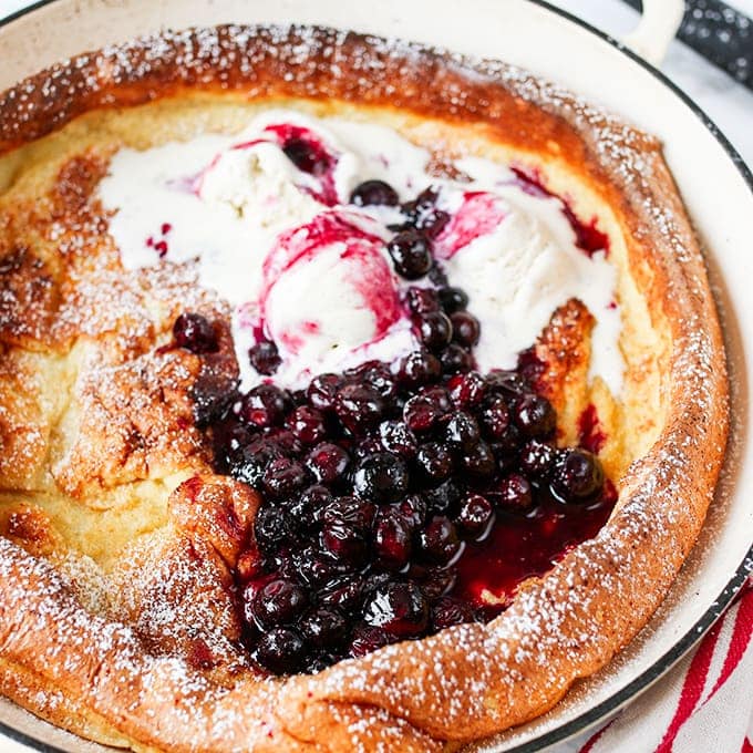 An impressive looking (and tasting!) giant pancake that serves the whole family.