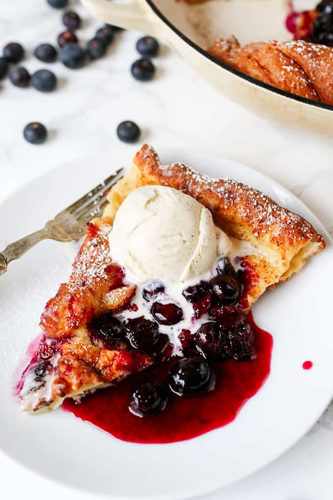 Oven Cooked Dutch Pancake with Easy Blueberry sauce - 75