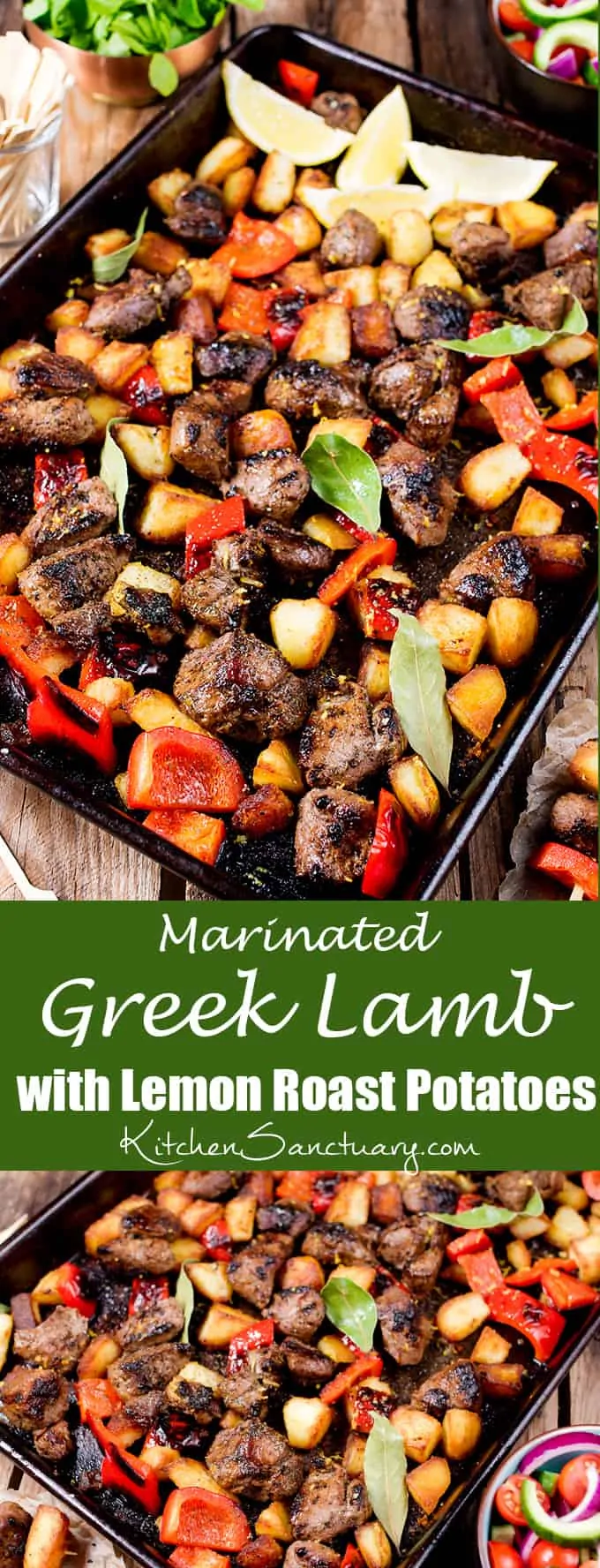 Marinated Greek lamb, packed full of flavour - pan-fried to caramelized perfection.