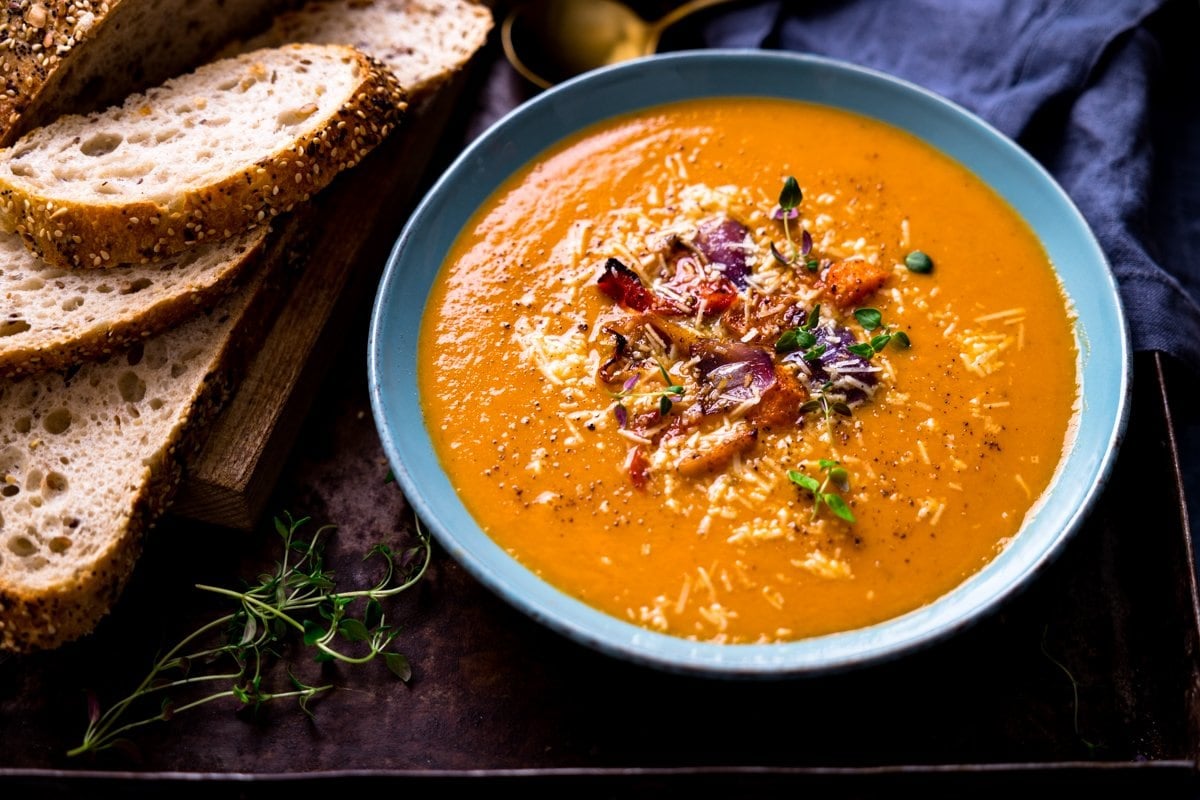 Roasted Vegetable Soup - Nicky's Kitchen Sanctuary