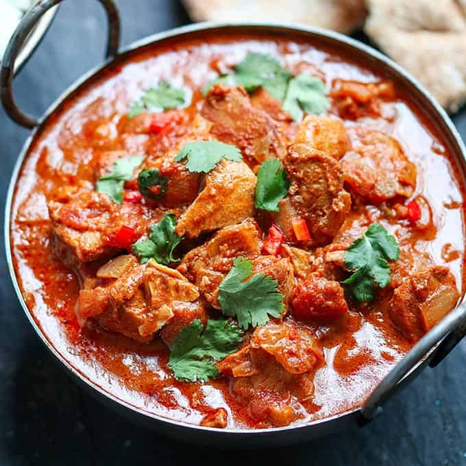 A simple made-from-scratch curry, slow cooked to intensify the heat and flavour.