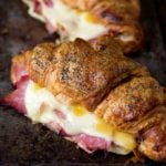 Ham and Cheese Croissant with Honey Mustard Glaze - a simple but delicious Mother's Day Breakfast!