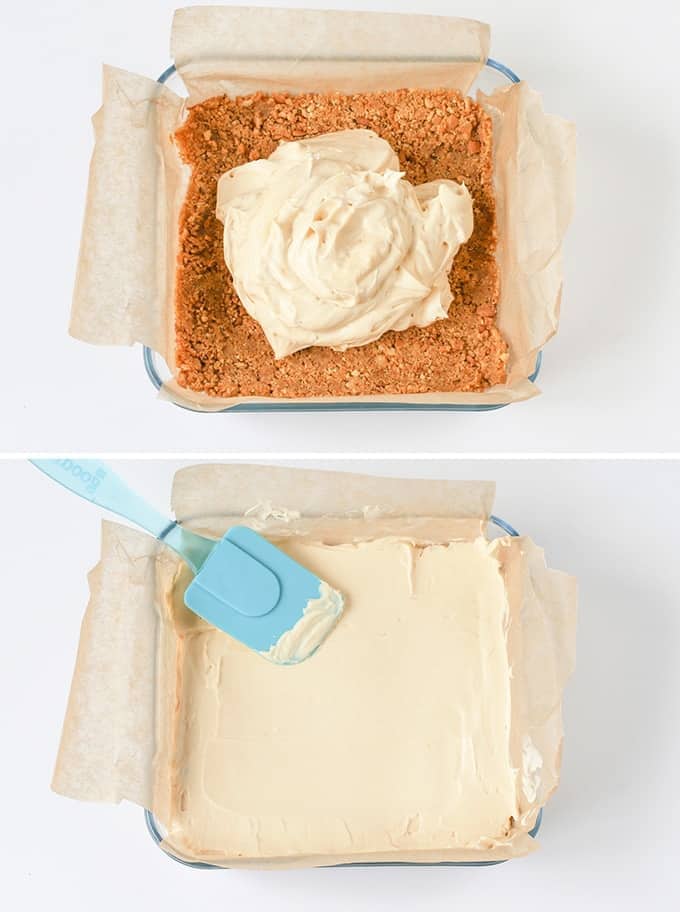 Salted Caramel Cheesecake Bites step5 collage