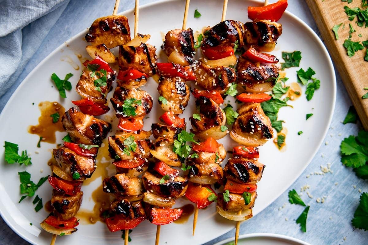 Honey Garlic Chicken Skewers