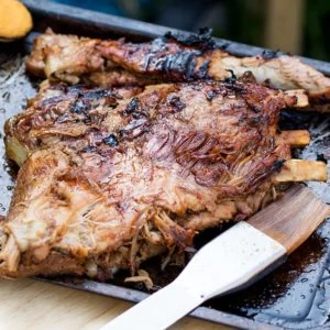 My absolute favourite sticky Asian ribs revisited and revised especially for the BBQ. Fall-off-the-bone, lip-smacking deliciousness!