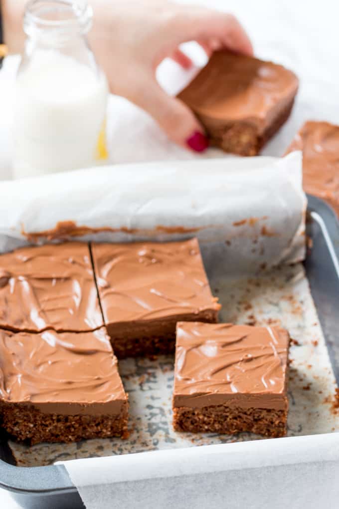 Chocolate Coconut Crunch - my take on the Aussie Crunch we used to get at school. They're crunchy, chewy, very chocolatey and so addictive!