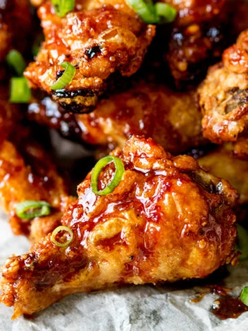 These Asian Chicken Wings are Sticky AND Crispy . The best party food ever!