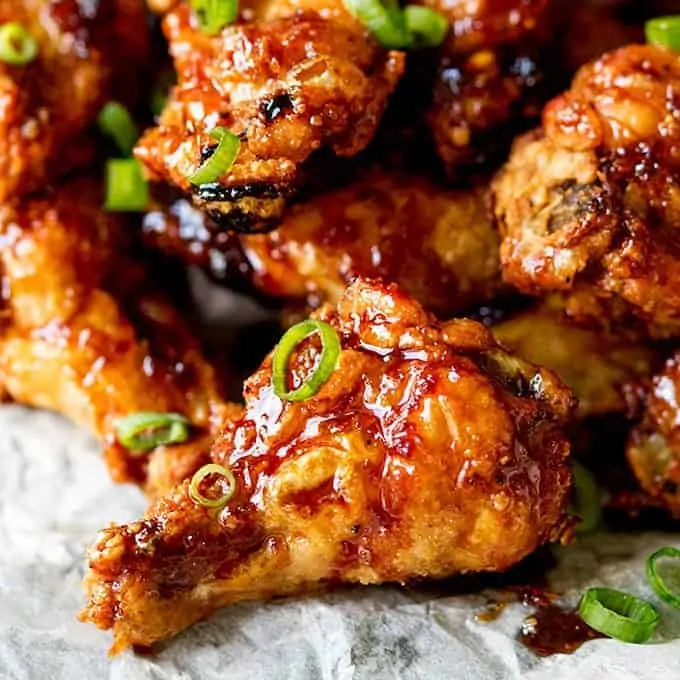 These Asian Chicken Wings are Sticky AND Crispy . The best party food ever!