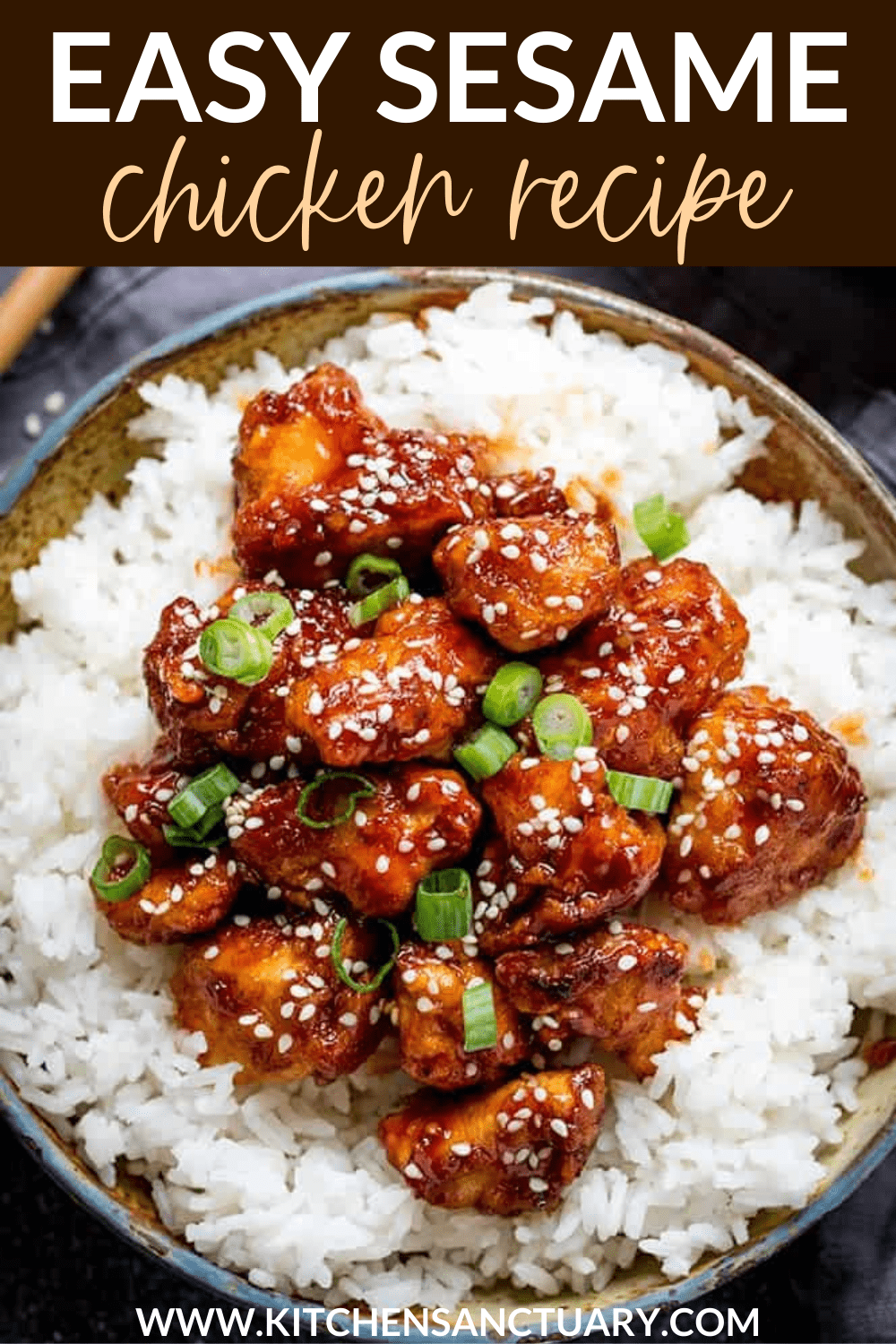 Crispy Sesame Chicken with a Sticky Asian Sauce - Nicky's Kitchen Sanctuary