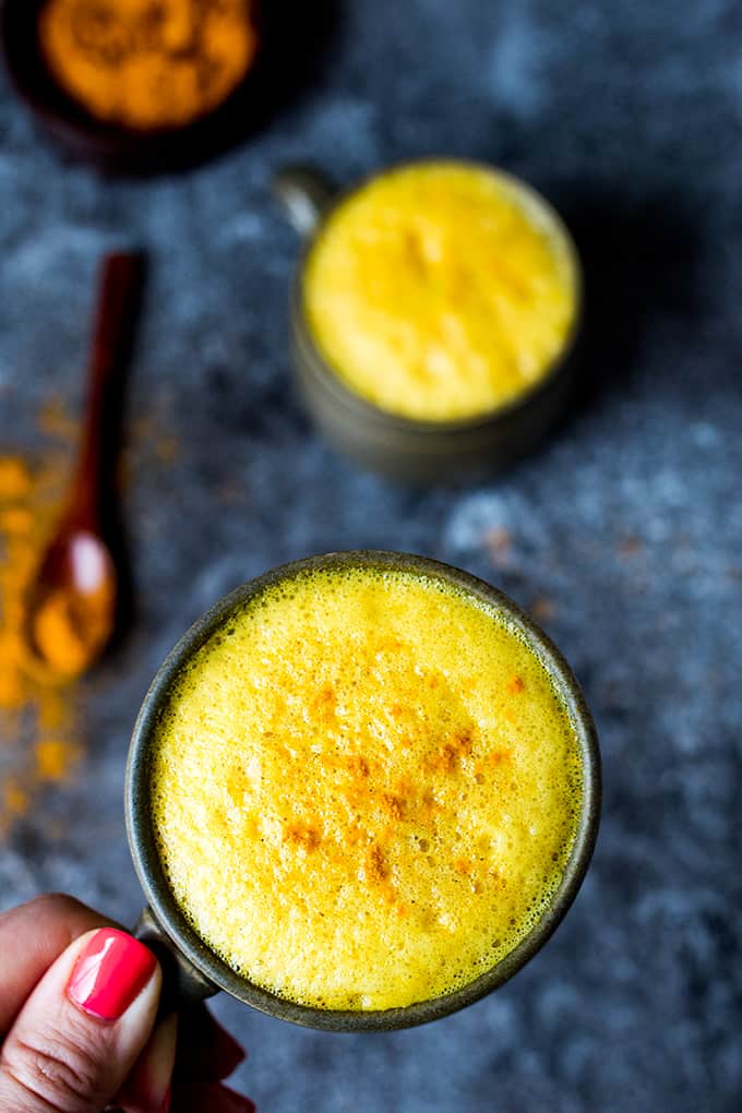 Turmeric Latte with Coffee - delicately spiced and comforting but with a little caffeine kick!