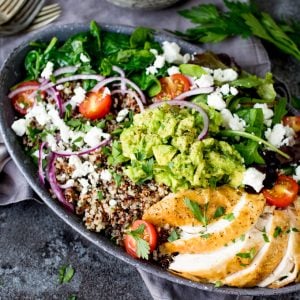 Chicken and Quinoa Salad Bowl - Nicky's Kitchen Sanctuary