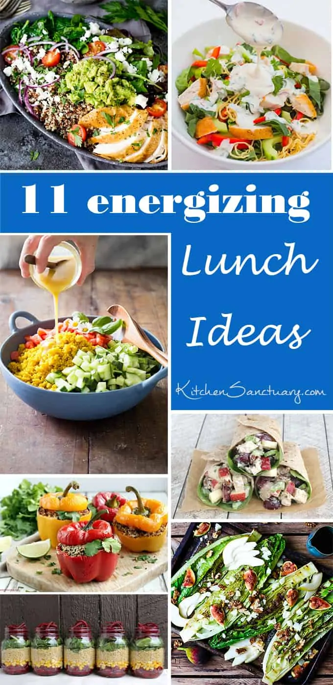 11 energizing lunch ideas - a great way to stop the afternoon energy crash!