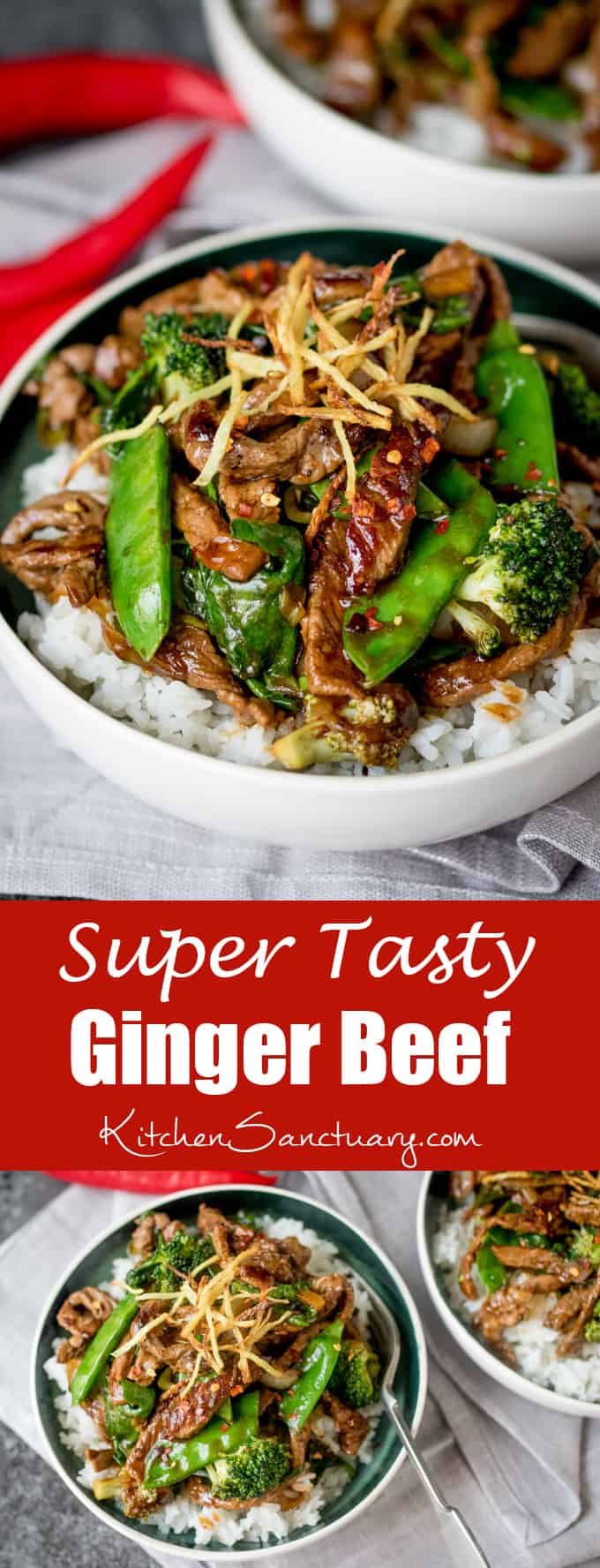 Spicy Ginger Beef Stir Fry - Nicky's Kitchen Sanctuary