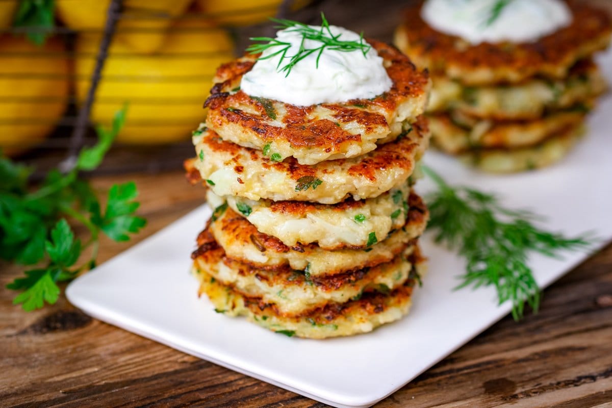 Simple Cauliflower Fritters Nicky's Kitchen Sanctuary