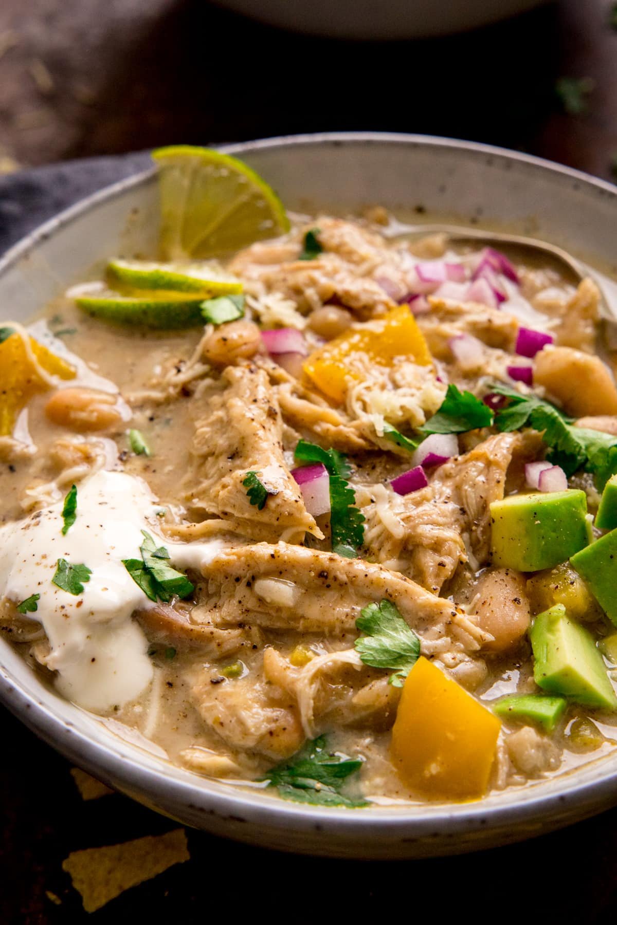 White Chilli Chicken Con Carne Style  - 46