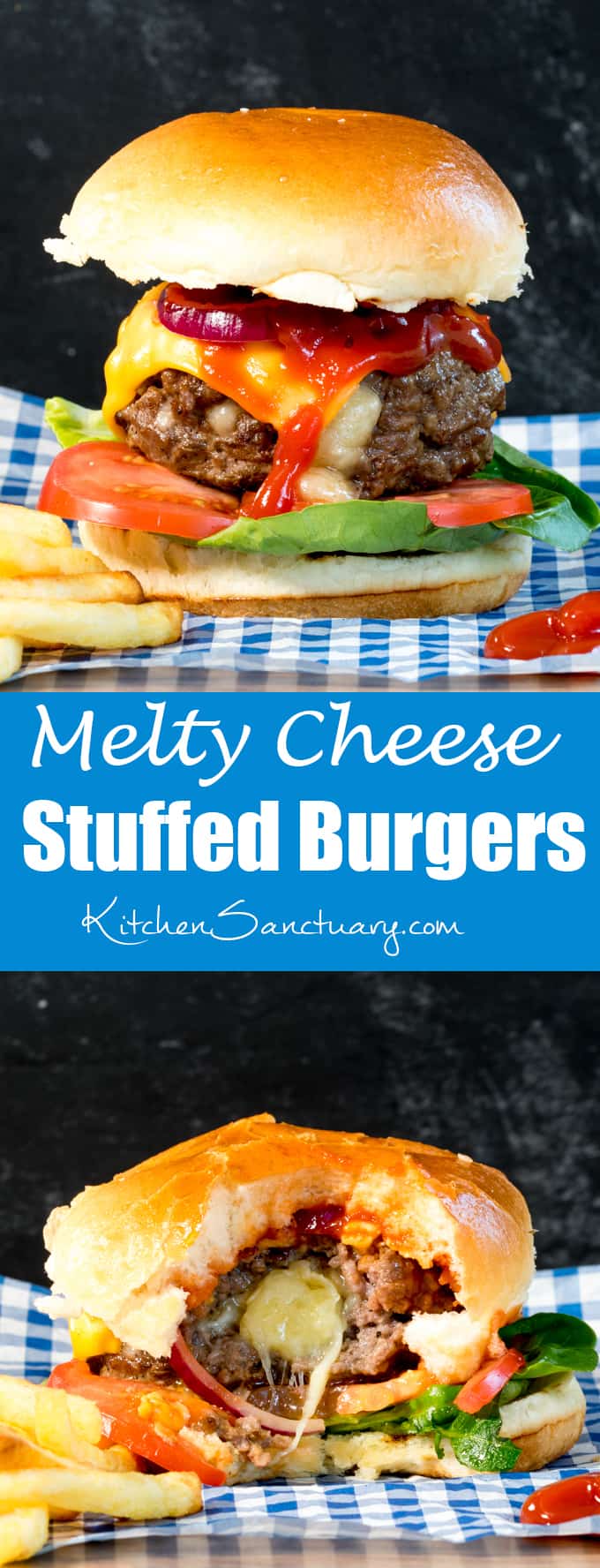 Melty Cheese Stuffed Burger - 77