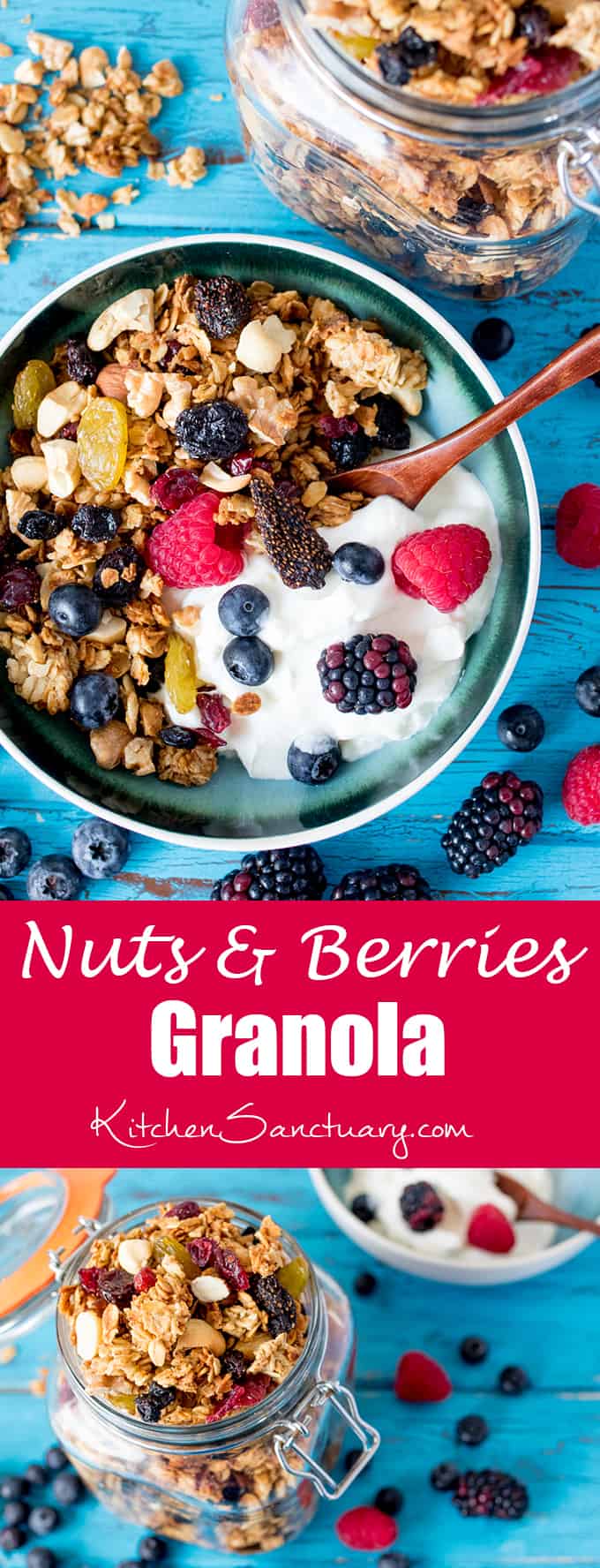 Nuts and Berries Granola Nicky's Kitchen Sanctuary