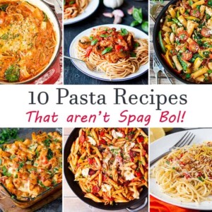 Check out my 10 pasta recipes (that aren't spag bol!) - for when you're stuck in a pasta rut!