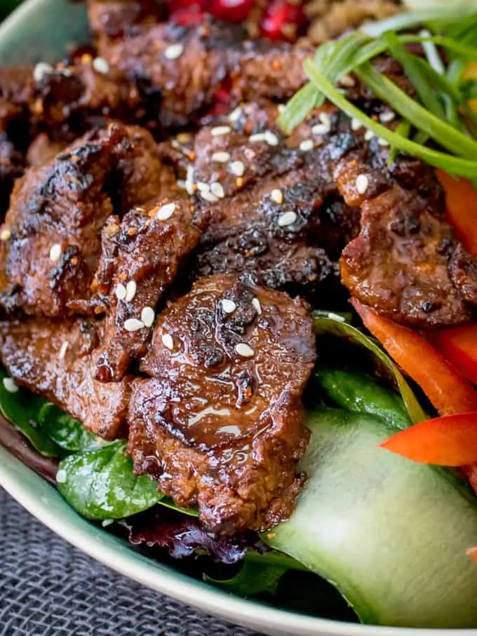 Close up photo of Korean Beef Bulgogi