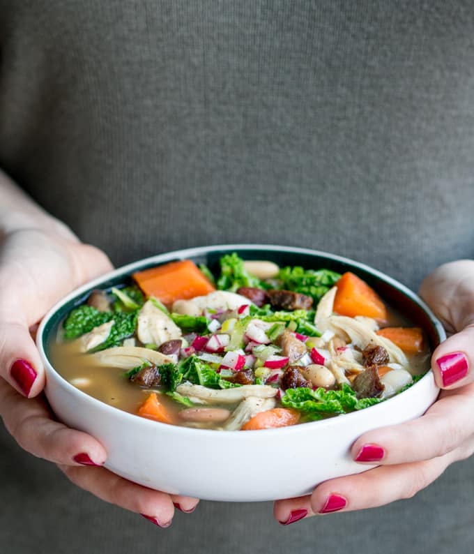 Three Bone Soup With Veggies and Beans - 9