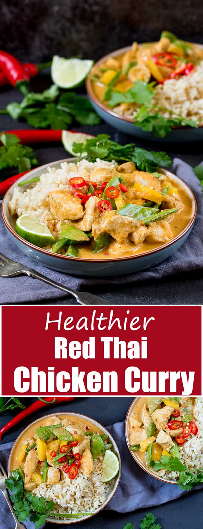 Healthier Red Thai Chicken Curry   without the shop bought sauce  - 98